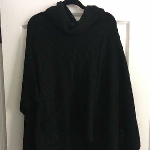 BCBG Maxazria Black Poncho